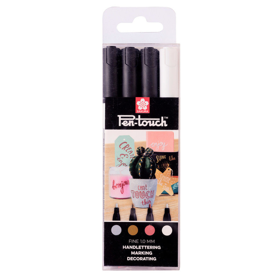 Sakura Pen-Touch Fine Metallic Set of 4 by Sakura at Cult Pens