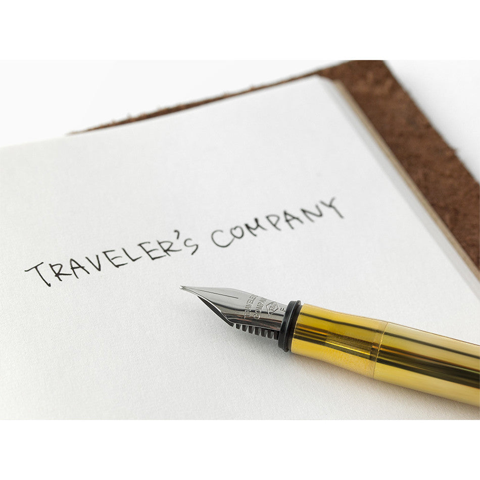 TRAVELER'S COMPANY BRASS Fountain Pen by TRAVELER'S COMPANY at Cult Pens
