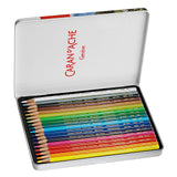 Caran d'Ache Prismalo Colouring Pencils Tin of 18 by Caran d'Ache at Cult Pens