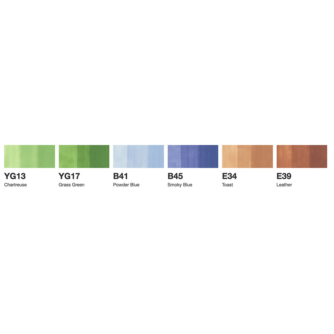 Copic Sketch Marker Pen Set of 6