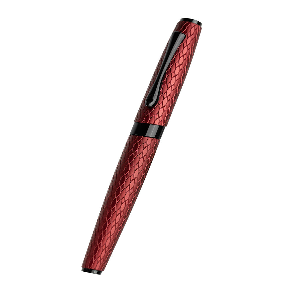 Diplomat Cobra Guilloche Fountain Pen Burgundy