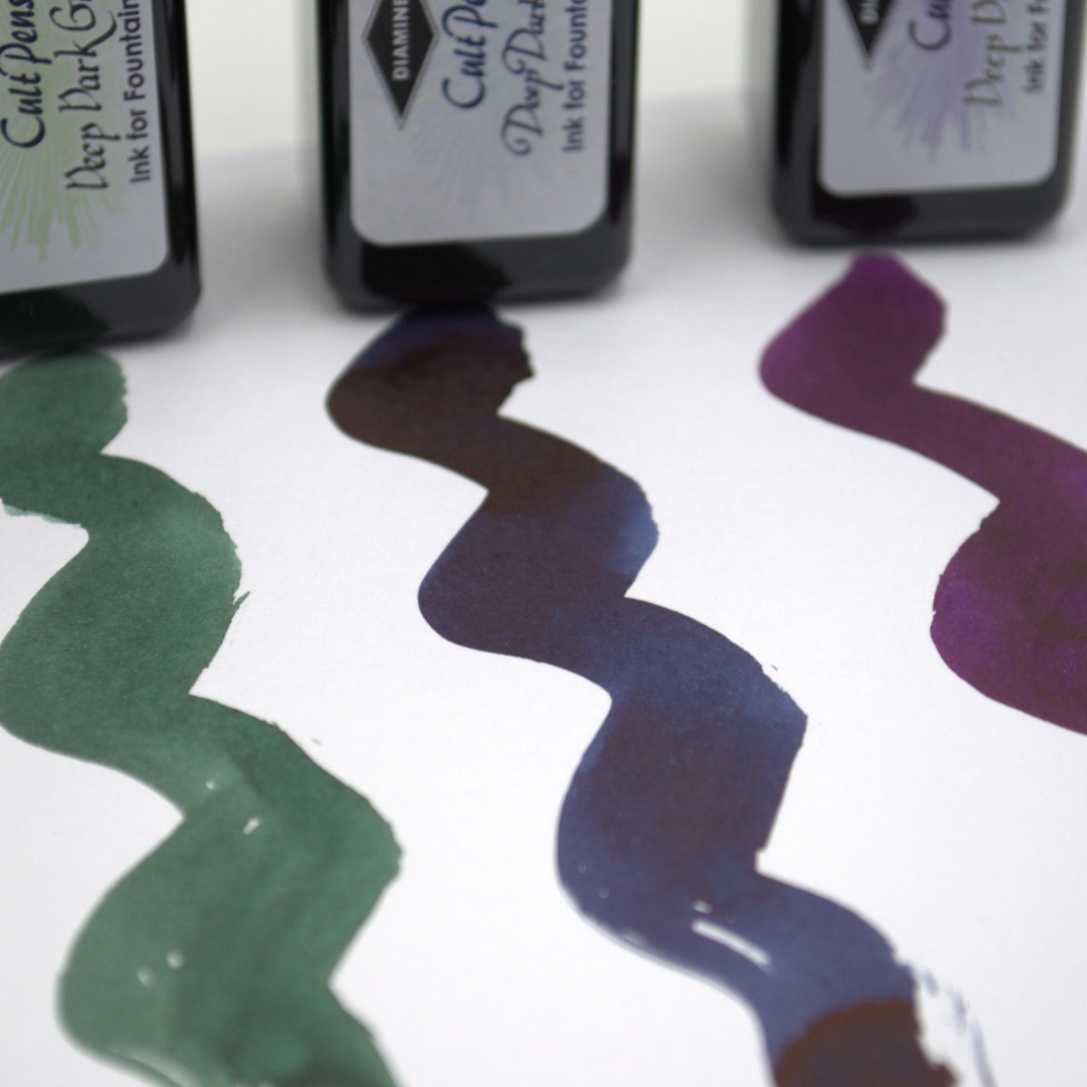 Cult Pens Deep Dark Fountain Pen Ink by Diamine 30ml