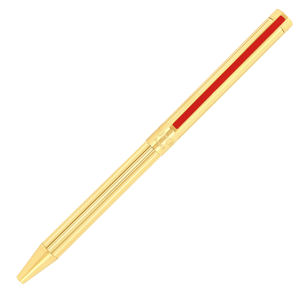 S.T. Dupont Classique Ballpoint Pen Golden Lines