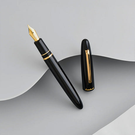 Esterbrook Estie Fountain Pen Ebony With Gold Trim Custom Scribe Nib
