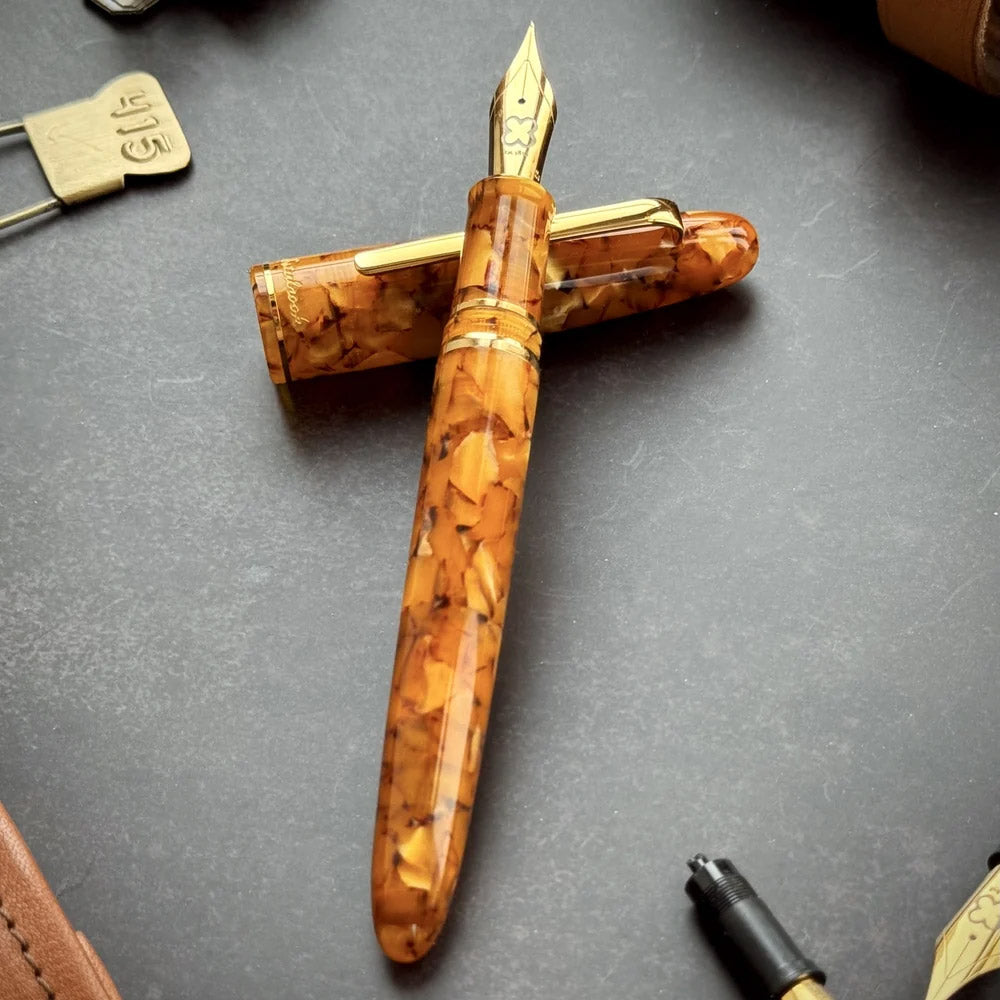 Esterbrook Estie Fountain Pen Honeycomb With Gold Trim Custom Gena Nib