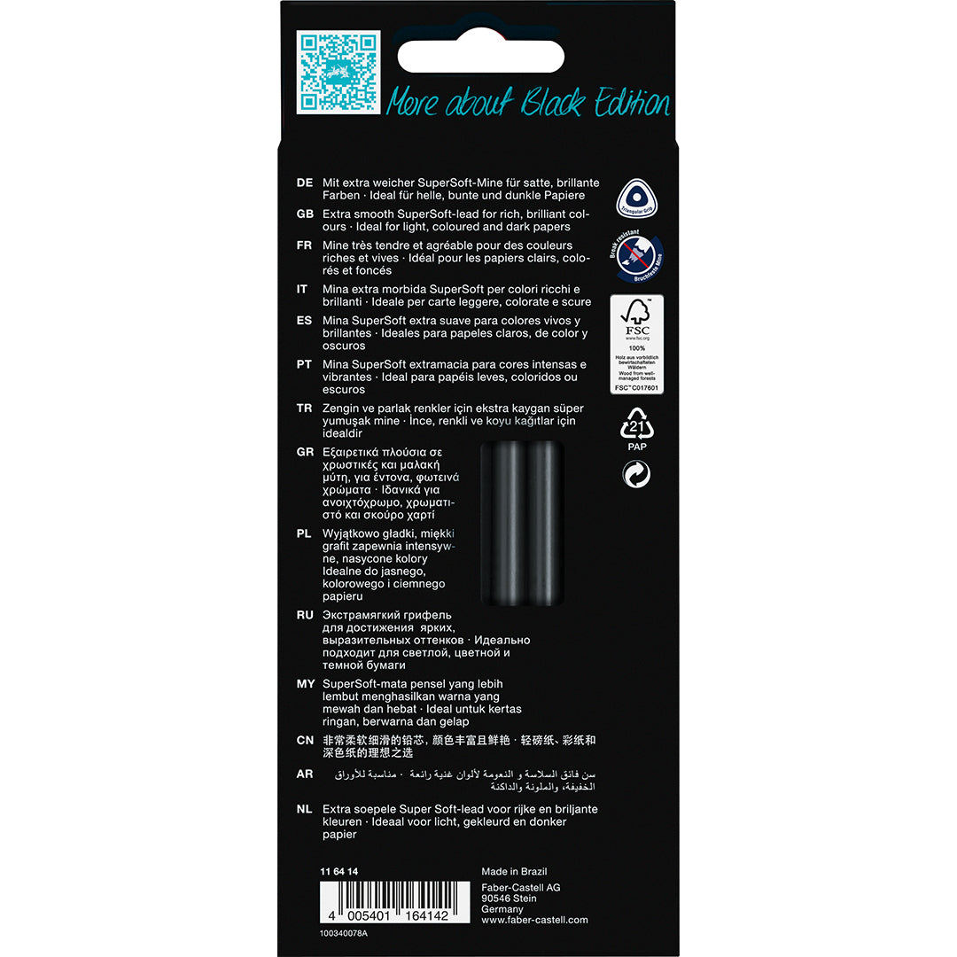Faber-Castell Colour Pencils Black Edition Skin Tones Set of 12