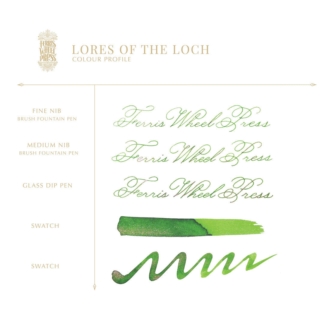 Ferris Wheel Press Ferritales Fountain Pen Ink 85ml Lores of the Loch