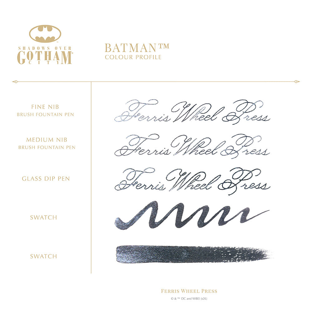 Ferris Wheel Press x Warner Bros. Batman Pen and Ink Set Batman