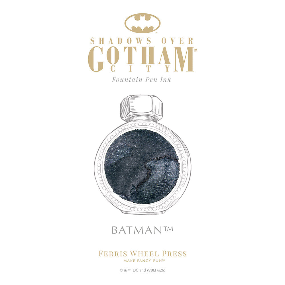 Ferris Wheel Press x Warner Bros. Batman Fountain Pen Ink 38ml Batman