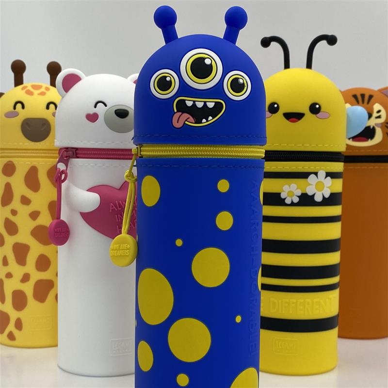 Legami Kawaii 2-in-1 Soft Silicone Pencil Case Bee