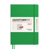 LEUCHTTURM1917 Weekly Planner & Notebook 2027 Hardcover Medium A5 Spring Leaf