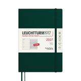LEUCHTTURM1917 Weekly Planner & Notebook 2027 Softcover Medium A5 Forest Green