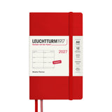 LEUCHTTURM1917 Weekly Planner 2027 Pocket A6 Cherry