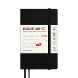 LEUCHTTURM1917 Weekly Planner 2027 Softcover Pocket A6 Black