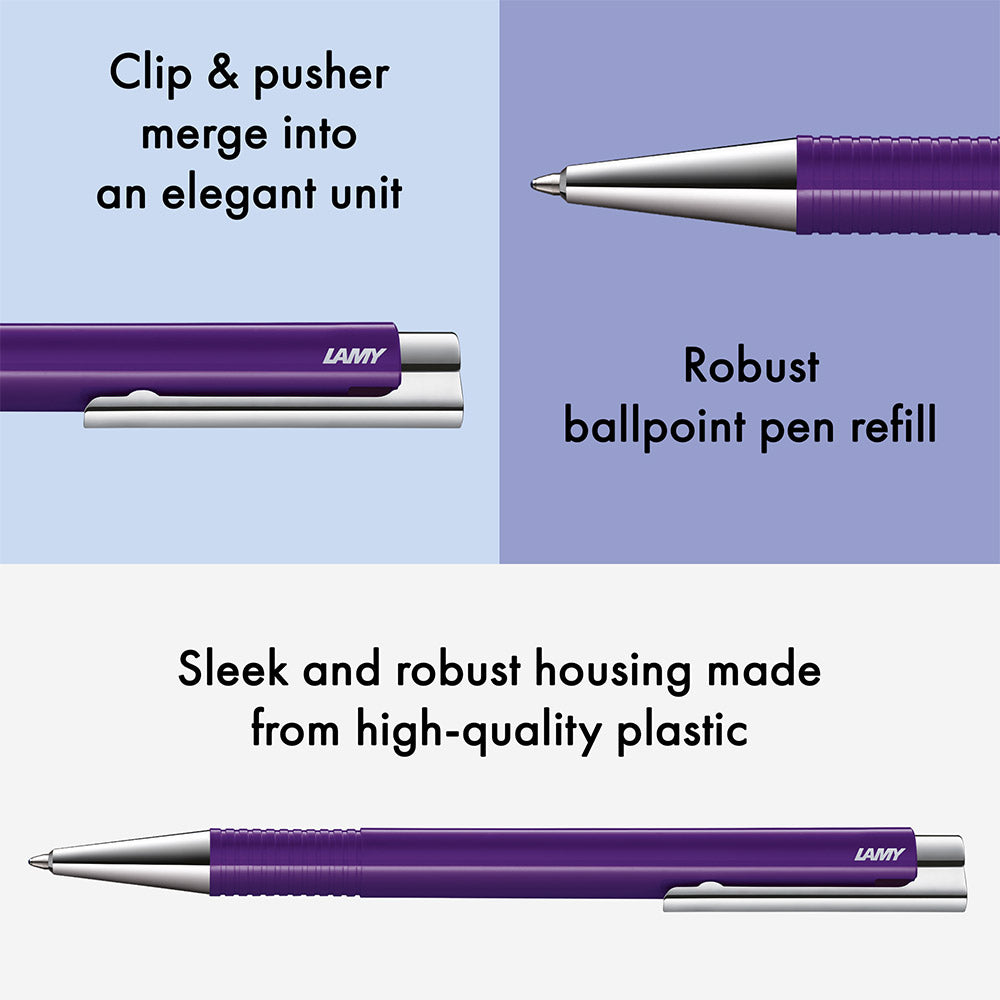 Lamy Logo M+ Ballpoint Pen Aubergine