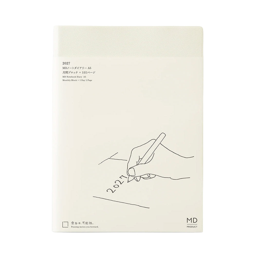 Midori Notebook Daily Diary 2027 A5