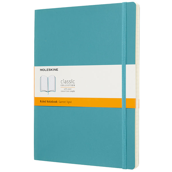 Moleskine Soft Cover Extra Large Notebook 190x250 Reef Blue