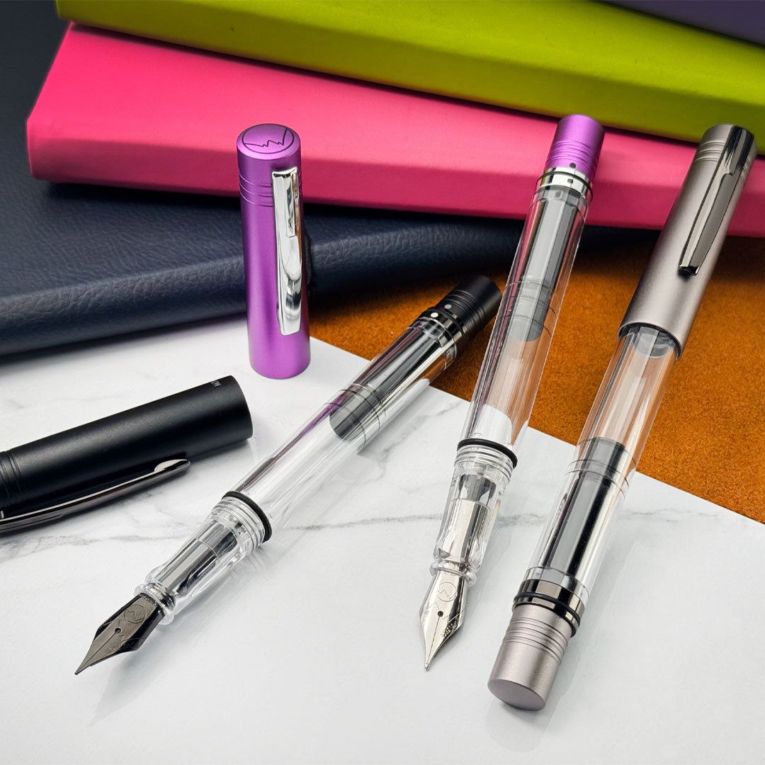 Monteverde MP1 Piston Filling Fountain Pen Coal Grey