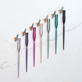 Tom's Studio Flourish Curve Oblique Nib Holder Jet Lilac