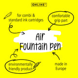 ONLINE AIR Blue Angel certificated fountain pen Black n'Grey