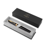 Parker Meridian Fountain Pen Black Lacquer with Gold Trim