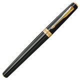 Parker Meridian Fountain Pen Black Lacquer with Gold Trim