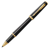 Parker Meridian Rollerball Pen Black Lacquer with Gold Trim