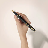 Parker Meridian Rollerball Pen Black Lacquer with Gold Trim
