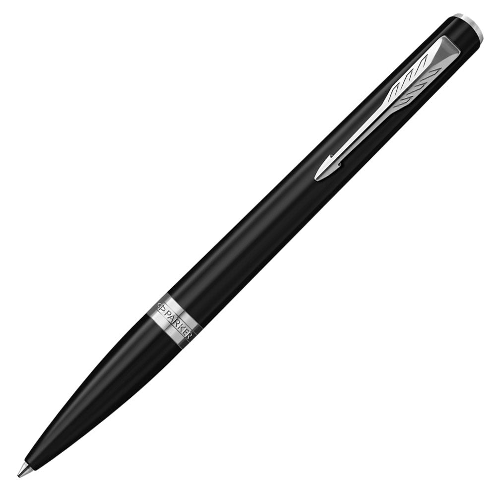 Parker Meridian Ballpoint Pen Black Lacquer with Chrome Trim