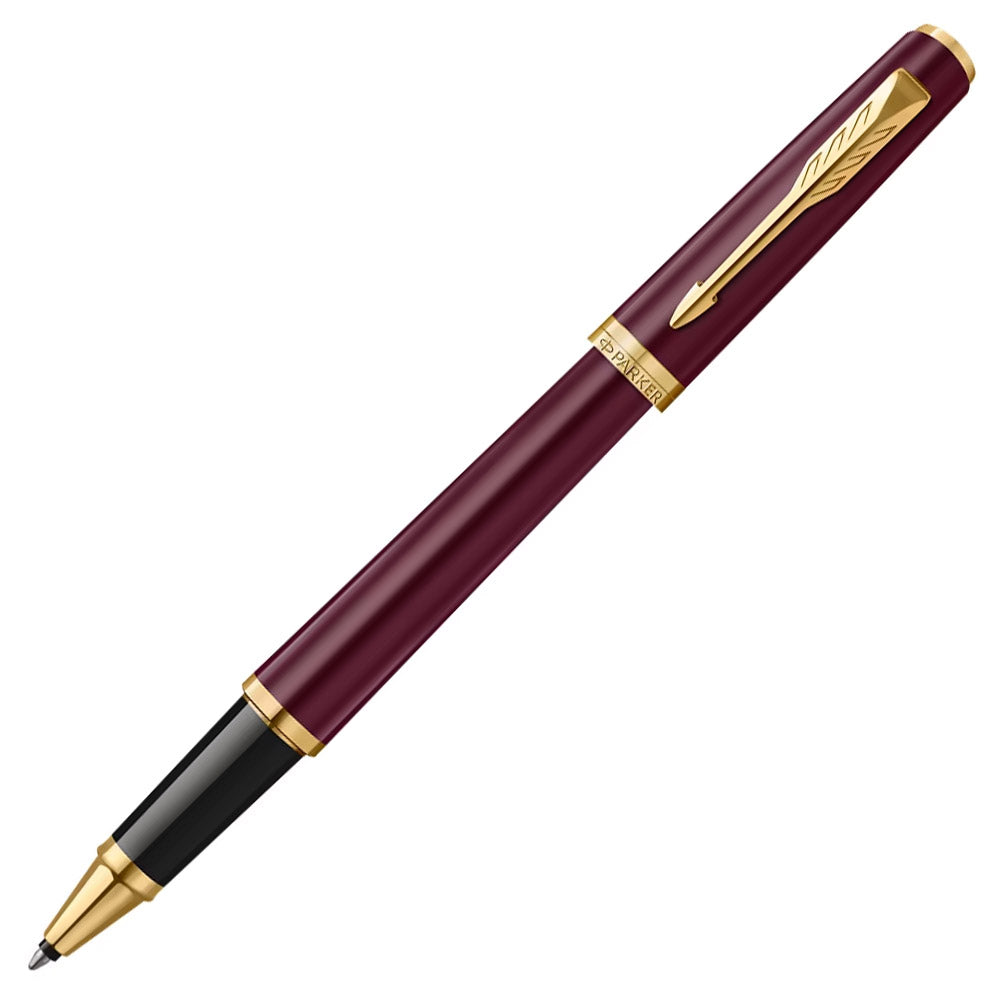 Parker Meridian Rollerball Pen Red Lacquer with Gold Trim