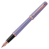 Parker Meridian Fountain Pen Lilac Lacquer with Rose Gold Trim