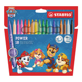 STABILO power PAW Patrol Fibre-Tip Pen Set of 18 Assorted Colours