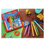 STABILO Cappi PAW Patrol Fibre-Tip Pen Set of 12 Assorted Colours with 1 Cap-Ring