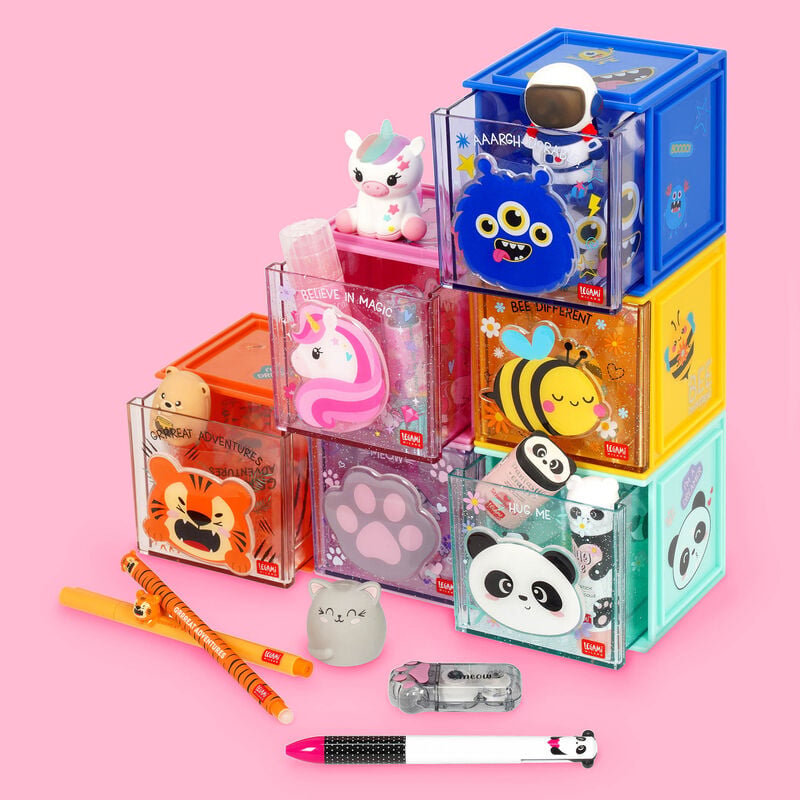 Legami Cutie Cube Stackable Organiser Kitty