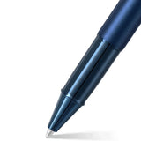Sheaffer 100 E9371 Rollerball Pen Satin Blue With PVD Blue Trim