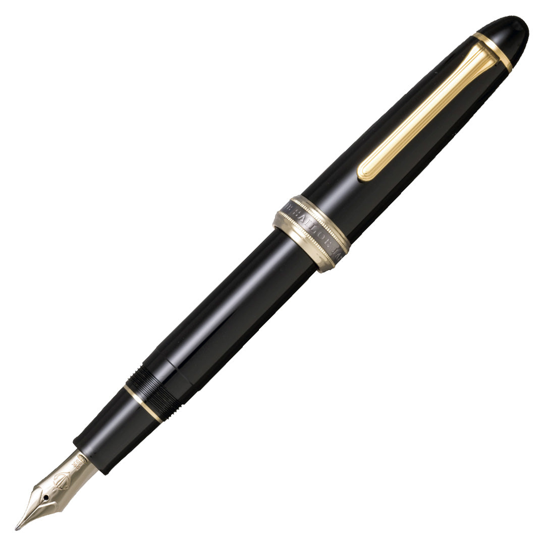 Sailor Naginata Cross Music Gold Trimmed Fountain Pen New Ring 2022