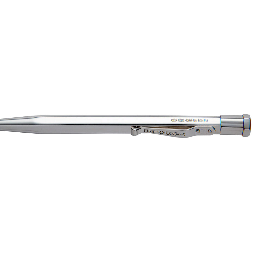 Yard O Led Diplomat Hexagonal Plain Sterling Silver Pencil