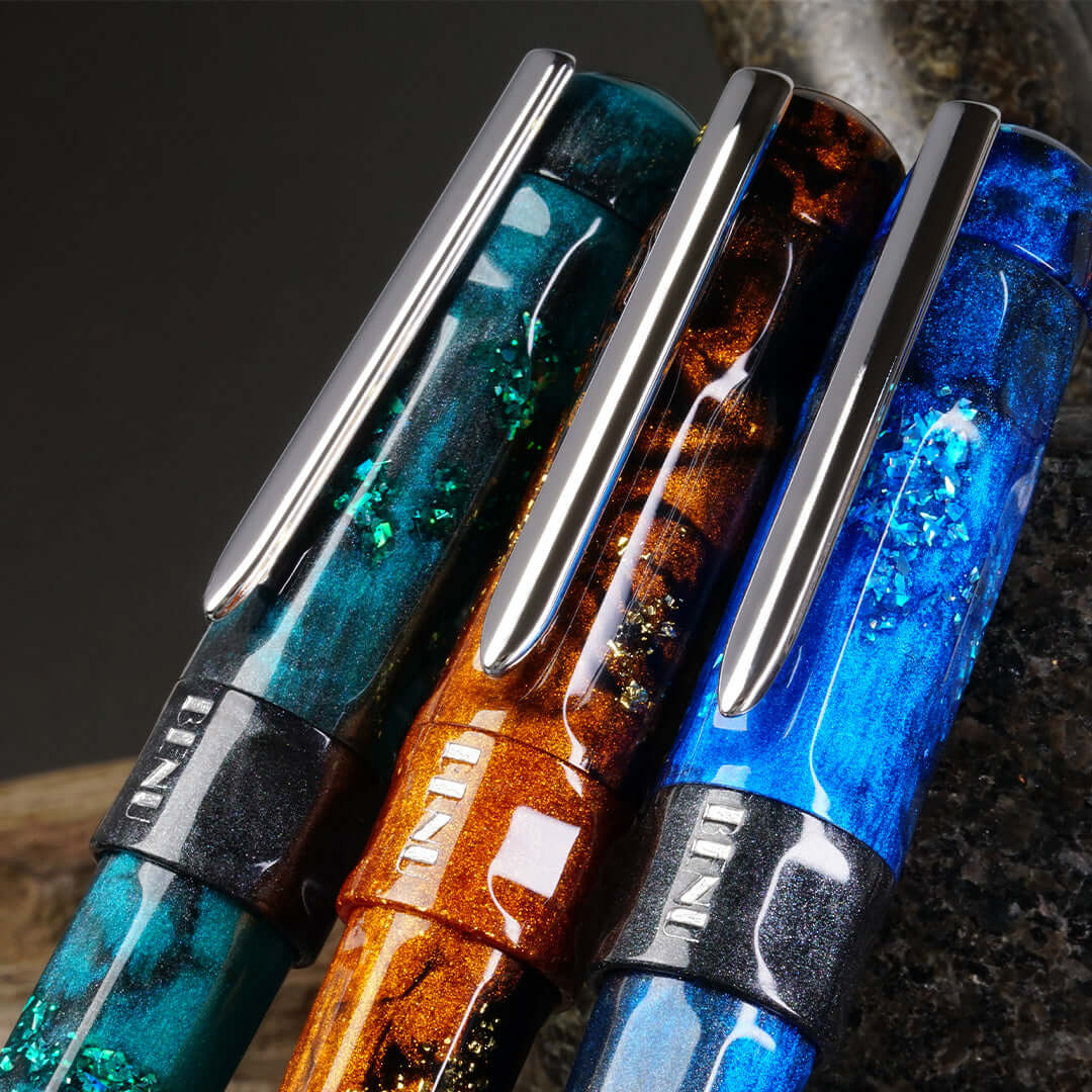 Benu Talisman Fountain Pen Tiger's Eye by Benu at Cult Pens