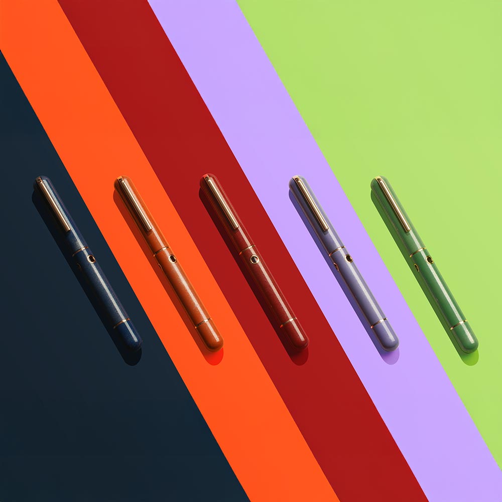 Nahvalur 365 Anniversary Roiro Urushi Lacquer Piston Filling Fountain Pen Lapis