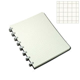 Atoma Pur Disc-Bound Refillable A5+ Notebook Black Leather by Atoma at Cult Pens