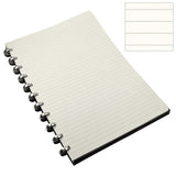 Atoma Pur Disc-Bound Refillable A4 Notebook Black Leather by Atoma at Cult Pens