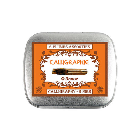 Brause Tin of Calligraphy Nibs by Brause at Cult Pens