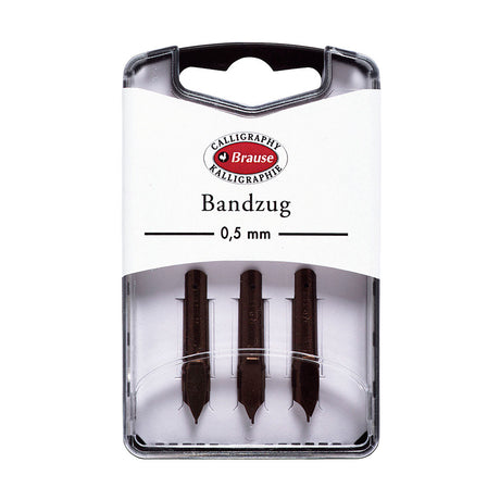 Brause Nibs Set of 3 Bandzug (Angled Square Cut) by Brause at Cult Pens