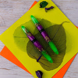 Benu Briolette Fountain Pen Luminous Neon by Benu at Cult Pens
