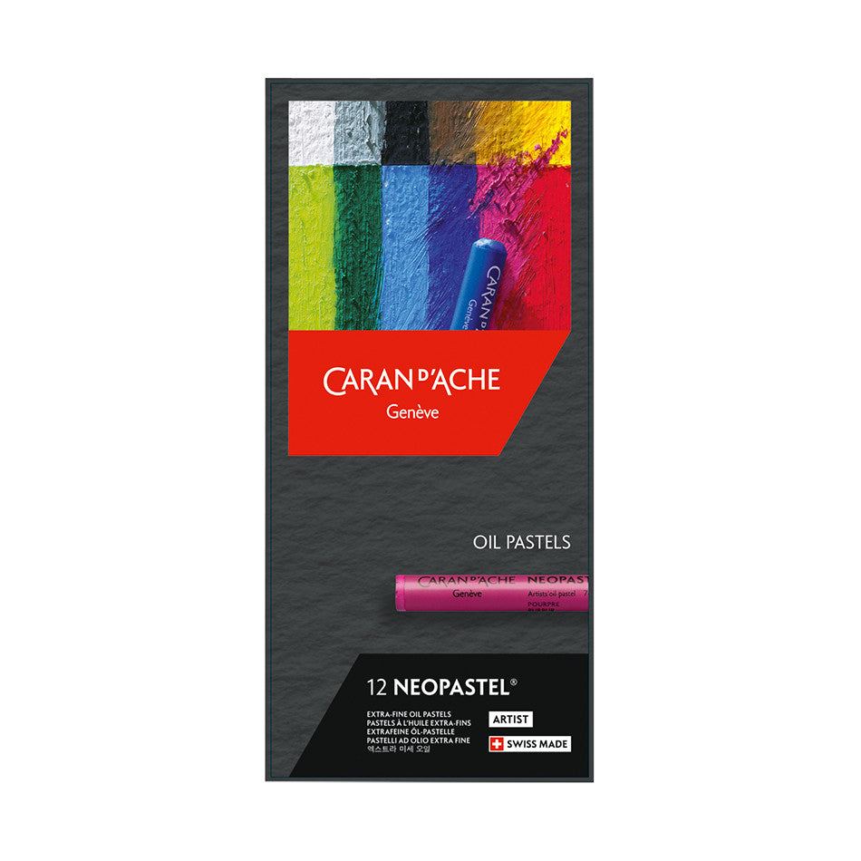 Caran d'Ache Neopastel Oil Pastel Box of 12 by Caran d'Ache at Cult Pens