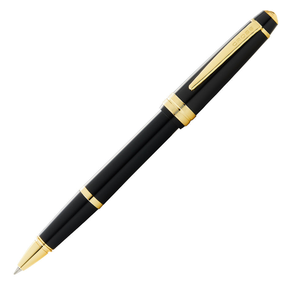 Cross Bailey Light Rollerball Pen Black with Gold Trim by Cross at Cult Pens