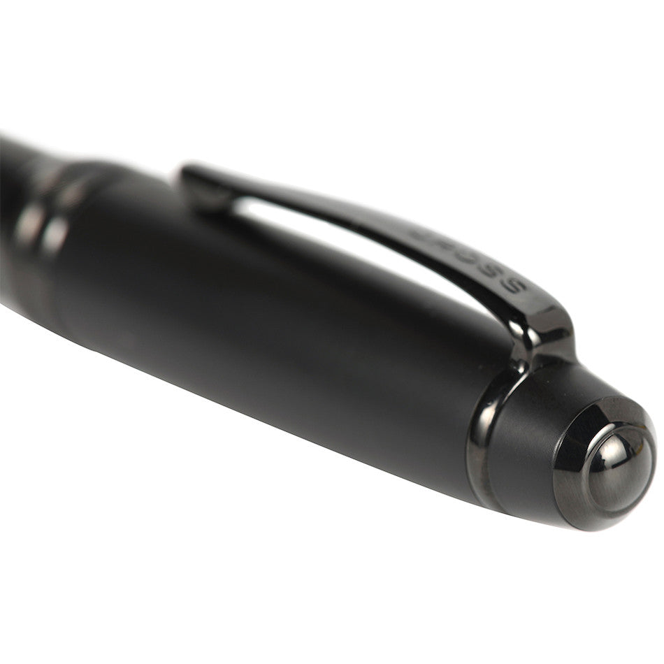 Cross Bailey Ballpoint Pen Black Lacquer with Black Trim by Cross at Cult Pens