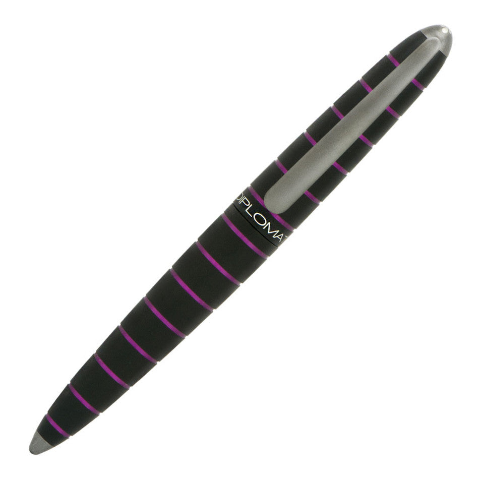 Diplomat Elox Fountain Pen Ring Black/Purple by Diplomat at Cult Pens