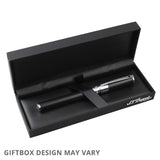 S.T. Dupont D-Initial Rollerball Pen Black With Chrome Trim by S.T. Dupont at Cult Pens