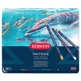 Derwent Inktense Coloured Pencils Tin of 24 by Derwent at Cult Pens